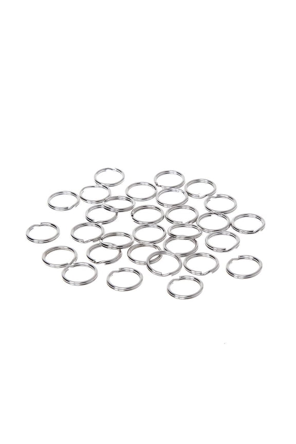 Stainless for Key Holder Split Rings Keyring Mini Split Keychain Buckle Circle Clip Keychain Making DIY Keychain Loop Ho