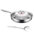 thumbnail image 1 of hejhncii Titaniums Nonstick Frying Cooking Pan Set With Lid And Spatula Scratch Resistant Cookware For Multiple Stovetops, 1 of 13