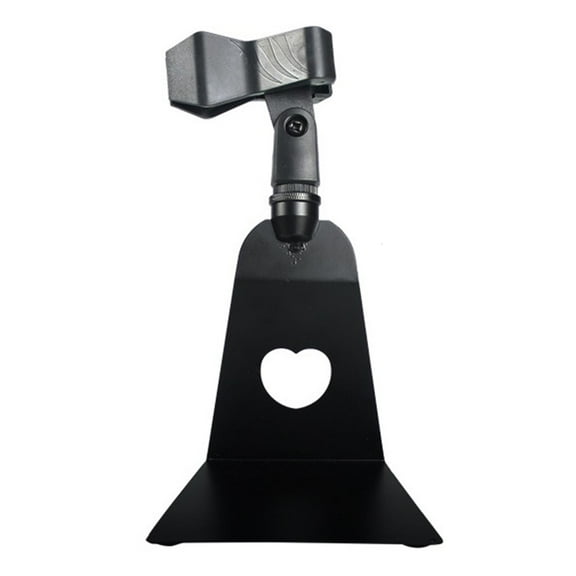 hejhncii Universal 14x8.5cm Microphone Stand Metal Clip Adjustable Mic Holder for Computer Chating Singing Live Broadcast