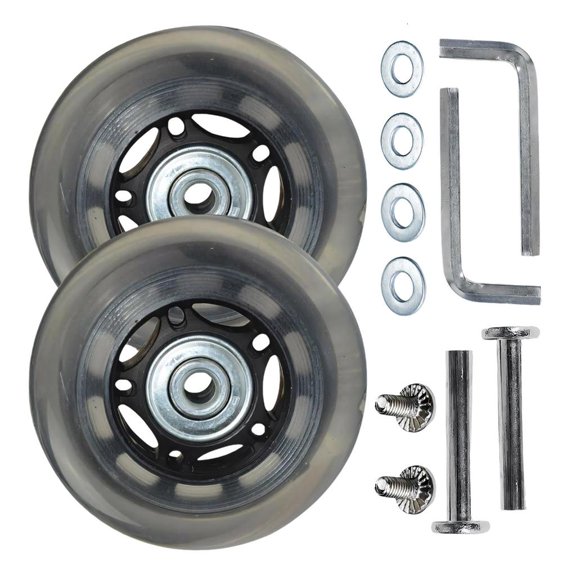 hejhncii Universal Swivel Trolley Casters PU Suitcase Wheels Inline Skate PU Wheel