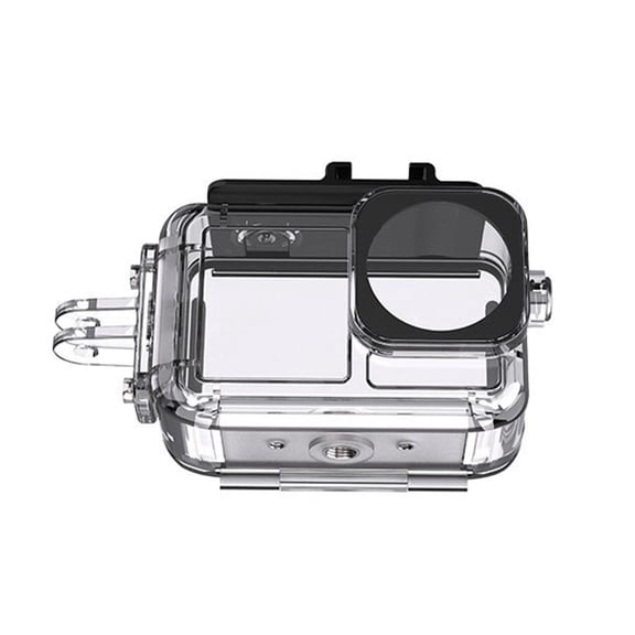 hejhncii Waterproof Case Up to 45M Depth Shockproof Protective Cover Diving Shell Skin for Action 5 4 3 Sports Cameras Clear