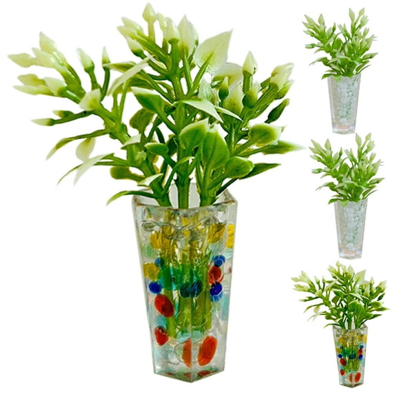 heka 2 Miniature Bonsai Plant Dollhouse Ornaments 1:12 Scale