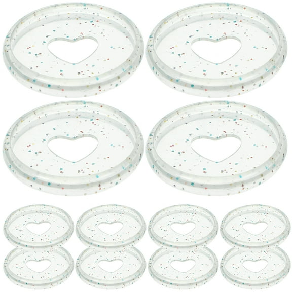 heka 50Pcs Heart Discbound Expansion Discs for DIY Mini Notebooks and Planners