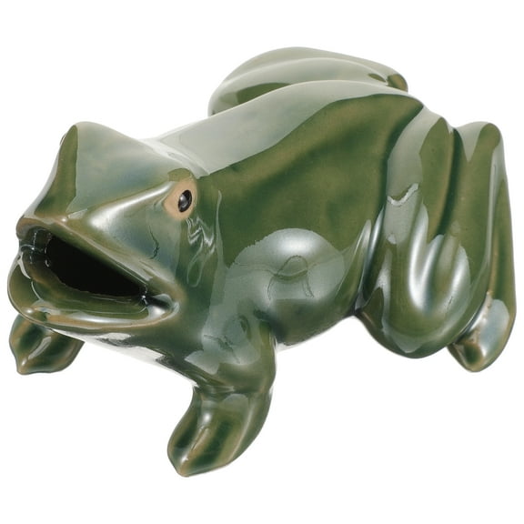 heka Frog Waterfall Fountain Outdoor Decor Ceramic Ornaments