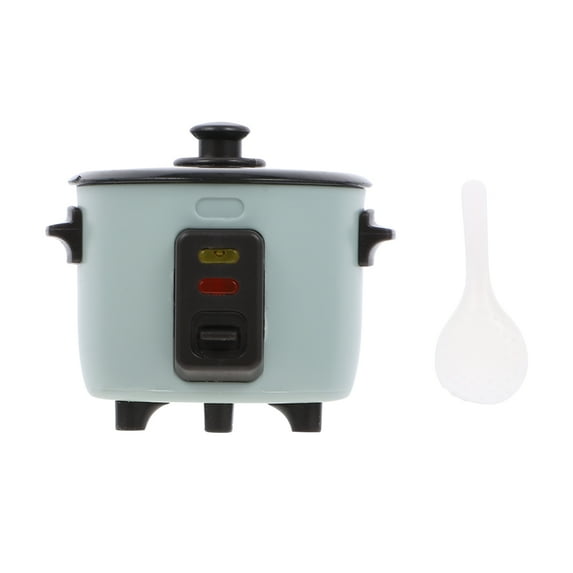 hekezhi Mini Rice Cooker Kitchen Accessory Model for Play and Decoration, Green