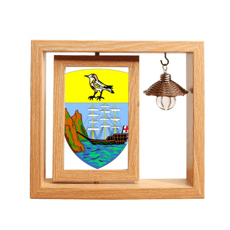helena afnational emblem Wooden Rotating Picture Photo Frame 4x6