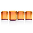 thumbnail image 1 of helix-amber-double-old-fashion-glass-set-of-4, 1 of 1
