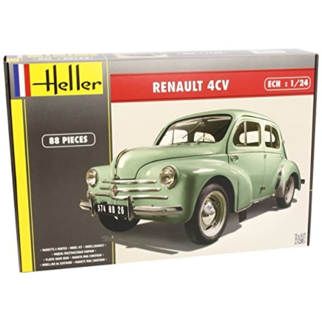 heller renault 4 cv car model building kit (160-parts)