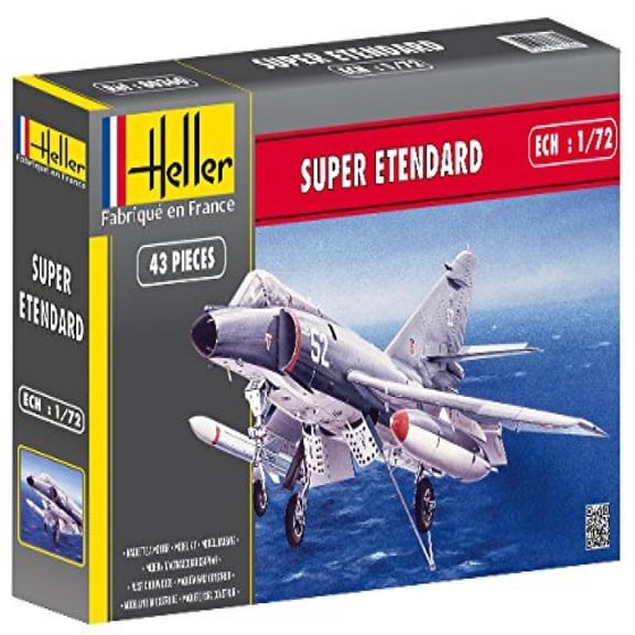 Heller Super Etendard Airplane Model Building Kit