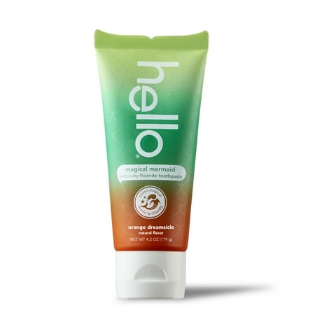 hello Kids Magical Mermaid Fluoride Toothpaste, Vegan & SLS Free