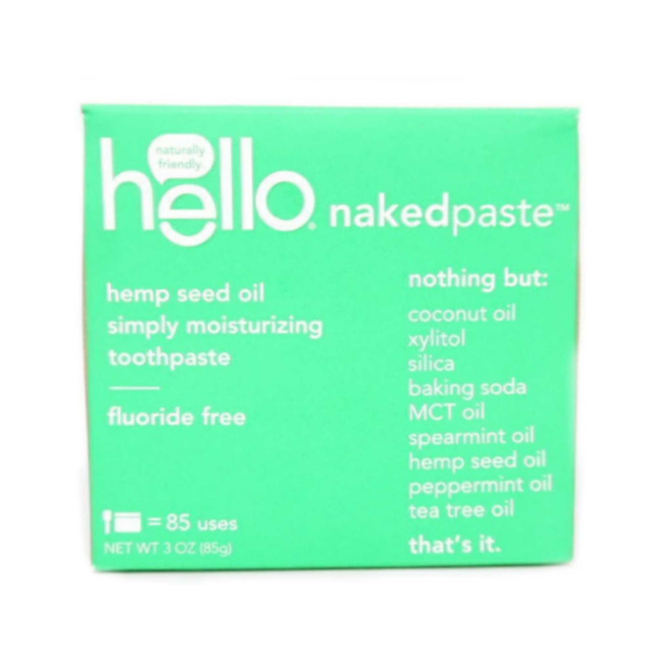 Hello Nakedpaste Simply Moisturizing Hemp Seed Oil Fluoride Free