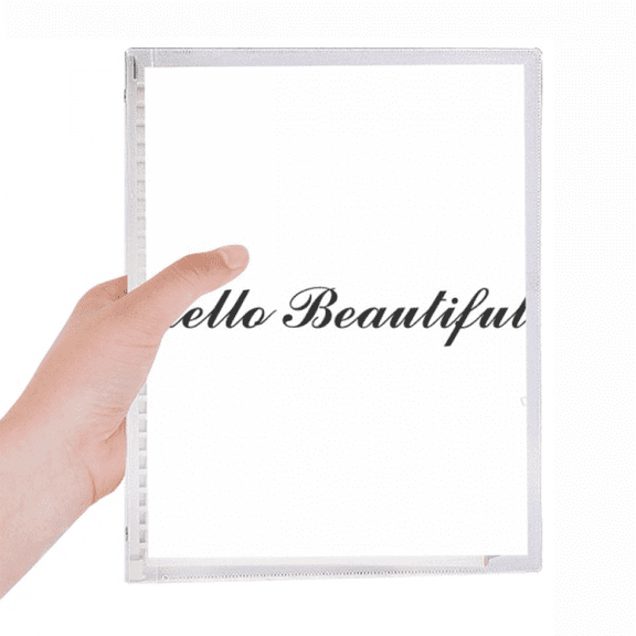 hello beautiful quote notebook loose diary refillable journal statiry
