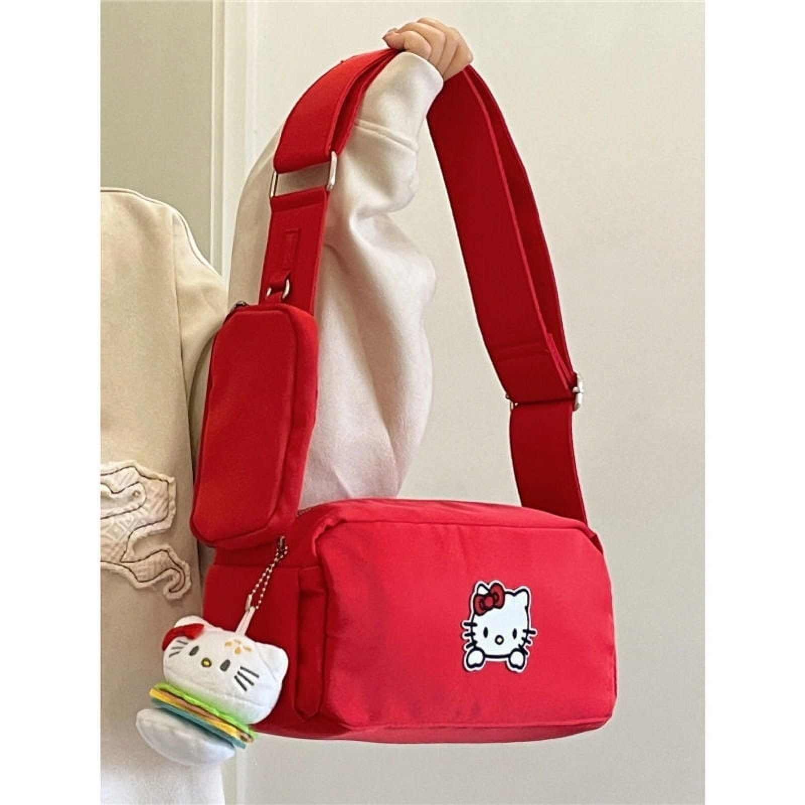 hello kitty 2024 new casual retro solid color crossbody bag handmade crossbody bag for women Walmart