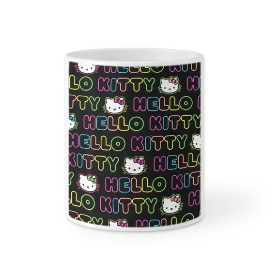 hello kitty Ceramic Coffee Mug Large Coffee Mug Tea Cup Novelty Coffee Cup for Men Women Office Work 17 Ounces