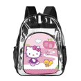 hellokitty Clear Backpack Heavy Duty Transparent School Bookbag Large