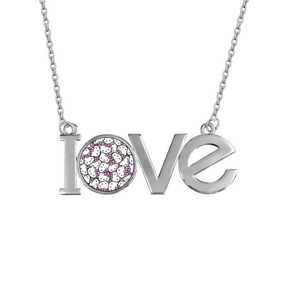 hello kitty Letter Necklaces for Women Mother Grandma Daughter Love Necklace Perfect Personalized Dainty Stainless Steel Jewelry Birthday Mother's Day Christmas Gifts