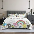 thumbnail image 1 of hello kitty Queen Comforter Set, 3pcs Bedding Sets Queen, All Season Lightweight Blanket Quilt 60x80 Inch, 1 of 5