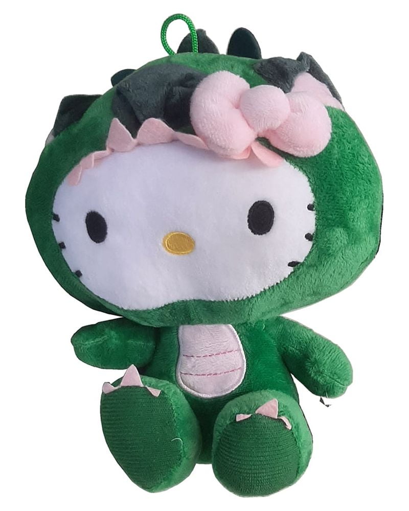hello kitty dressed in 10"" dinosaur Plush Doll
