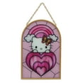 thumbnail image 1 of Sanrio Hello Kitty Print on Glass with Gold Metal Frame and Linked Chain 11", 1 of 7