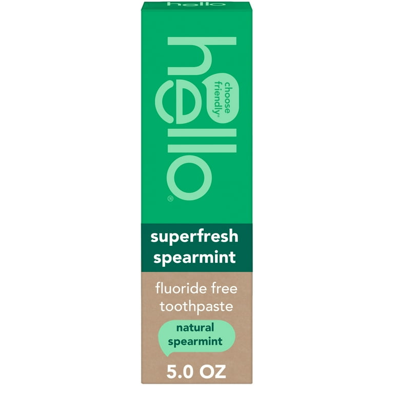 hello Superfresh Fluoride Free Toothpaste for Bad Breath, Natural