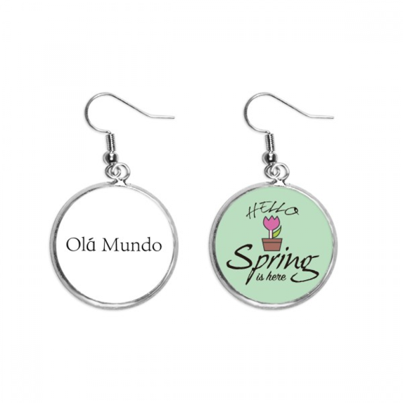 hello world portuguese art deco fashion decoration dangle season sp earring jewelry