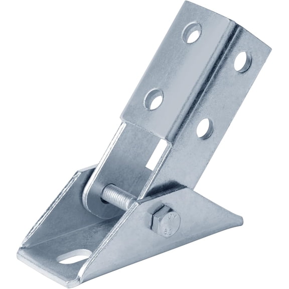 heneng 2 Pack Adjustable Angle Bracket for 1-5/8" Strut Channel,3/16" Thick
