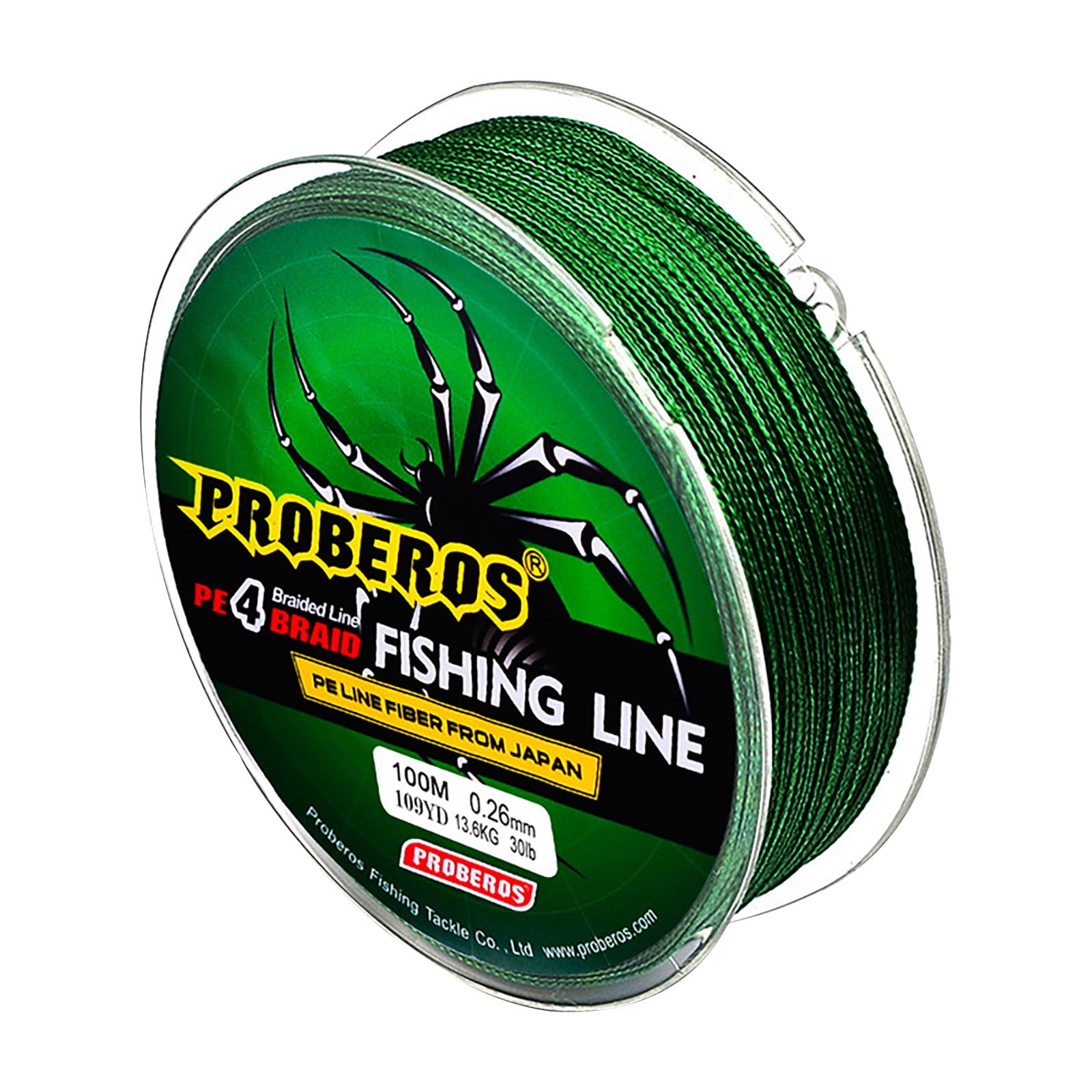 hengsof 100m/547yds 4-Strand Braided PE Fishing Line - 6-100lb/2.72-45 ...