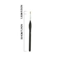 thumbnail image 1 of hengsof 2 Pcs Very fine tip Nylon Hair Watercolor Paint Brush Transparent Acrylic Rod Hook line Pen Stroke Pen for Beginners Art, 1 of 2