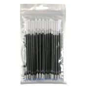 hengsof 24 Pieces Gel Ink Refill Fits Retractable Pens Refill Replacement, Medium Tip Point 0.7 mm, Black Ink Refill, 115 mm Long