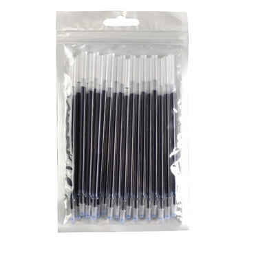 hengsof 24 Pieces Gel Ink Refill Fits Retractable Pens Refill Replacement, Medium Tip Point 0.7 mm, Black Ink Refill, 115 mm Long