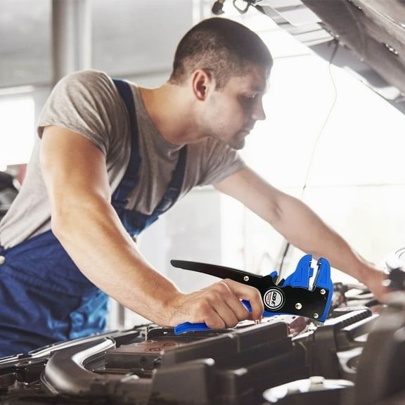 hengsof 3 In 1 Automatic Self Adjusting Wire Stripper/Cutter/Crimper, Heavy Duty Automatic Wire Stripping Tool For 24 AWG To 10 AWG Electrical Wire Automatic Stripping, Cutting And Crimping