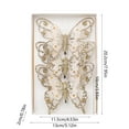 thumbnail image 1 of hengsof 3PCS Christmas Hanging Butterfly Ornaments Glitter Butterfly Ornaments for Christmas Tree Winter Xmas Party Decoration, 1 of 6