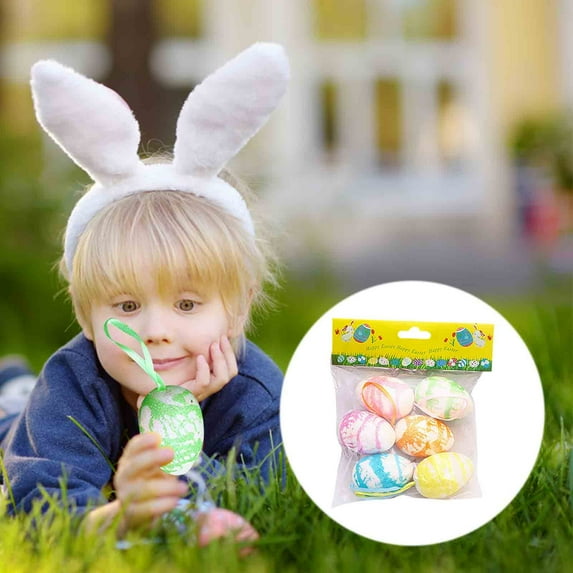 hengsof 6 Pcs Jumbo Pastel Easter Eggs, Giant Plastic Eggs Fillable for Easter Themed Hunt Colorful Basket Stuffers Fillers Filling Treats Party Favor Classroom Prize Supplies