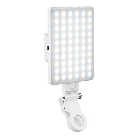hengsof 60 LED Selfie Light Portable Clip for Phone Fill Light Rechargeable 2000mAh Clip on Light, CRI 95+, 3 Light Modes Camera Lighting for Phone, iPhone, Webcam, TikTok, Photo, Makeup