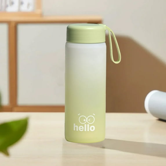 hengsof 650mL Motivational Fitness Sports Water Bottle, Leakproof Sports Water Bottle, For Gym, Outdoor, Office Work