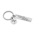 thumbnail image 1 of hengsof Anniversary Date Couple Keychain, Stainless Steel Letter Matching Key Ring Gift, Personalized Initial Accessory for Partners, Commemorative Valentine's Day Present, 1 of 2