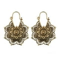 thumbnail image 1 of hengsof Antique Indian Tribal Earrings, Ethnic Hoop Dangle Boho Design for Women, Cultural Inspired Statement Earrings, Artisan Style Fashion Accessory, 1 of 3