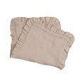 thumbnail image 1 of hengsof Baby Cotton Towels Solid Color Bibs for Newborns Fashion Cute Ruffled Soft Comfortable Comfort Towels Burp Towels, 1 of 4