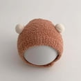 thumbnail image 1 of hengsof Baby Plush Bear Ear Hat Knitted Ear Protection Hat, Suitable for Babies, 1 of 2