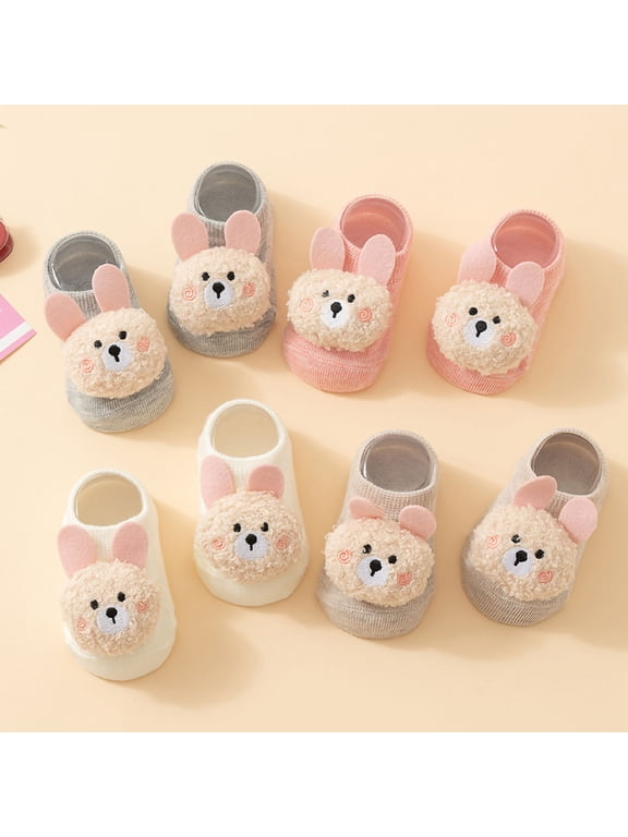 Baby Socks,Rabbit Non Slip Socks for Newborn Preemie Infant Cute Princess Dress Ankle Sock