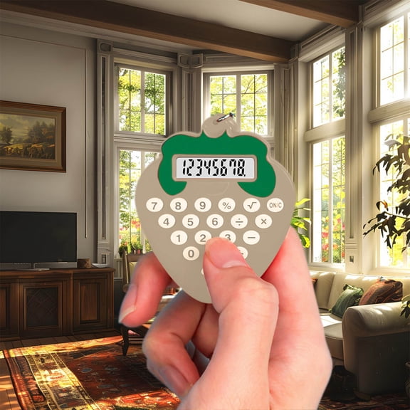 hengsof Back to School Supplies Mini Calculator Keychain Portable Pocket Electronic Calculator with LCD Display High Appearance Cute Keychain Maze Computer