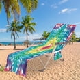 hengsof Beach Chair Cover Thick and Quick Dry Chaise Lounge Chair Towel