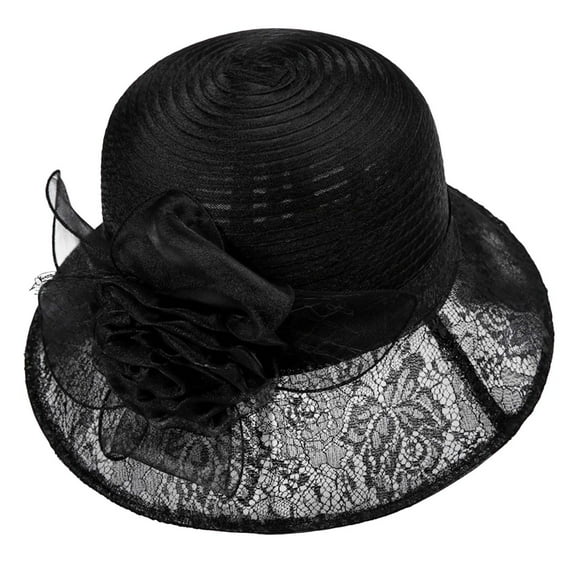 hengsof Beach Hats for Women Big Straw Wide Brim Summer Hat Fashion Sun Hat Printing Sun Hat UPF 50 