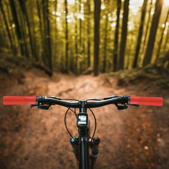 hengsof Bike Handlebar Grips, Bicycle Handle Bar Grips for Mountain,Beach Cruiser, Scooter, Soft Non-Slip-Rubber Hand Grip Comfortable Ergonomic