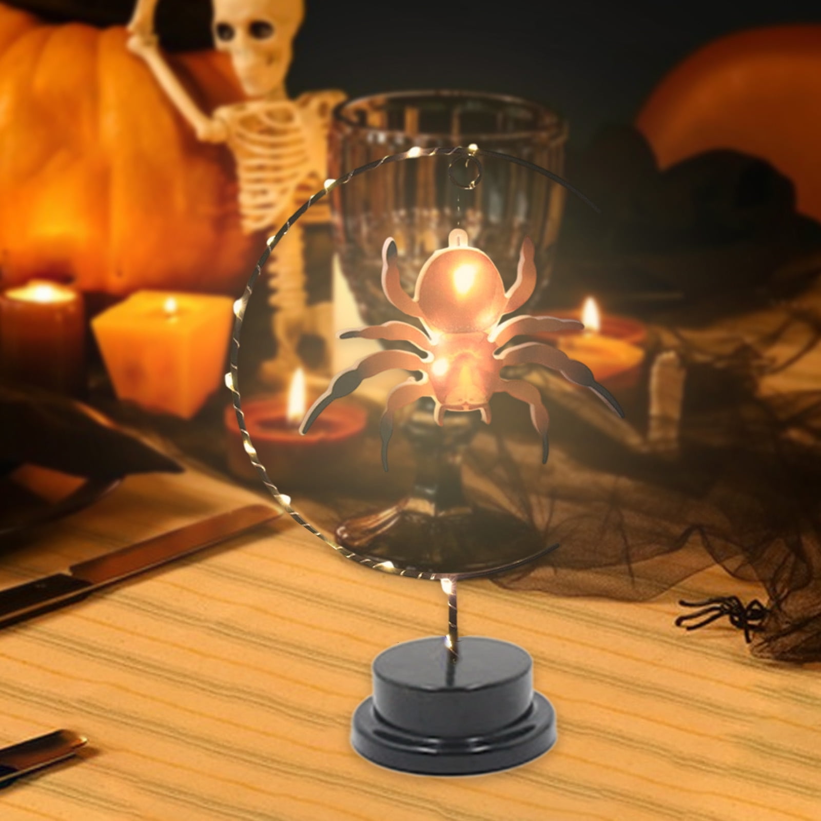 hengsof Black Iron Shape Lamp, Halloween Table Lamp Decor, Best Ideal