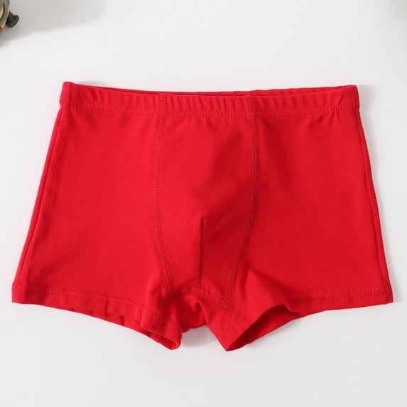 hengsof Boys Basic Solid Boxer Briefs for 6 Months to 8 Years Cotton Soft Stretch Underwear Comfortable Everyday Essential Wear