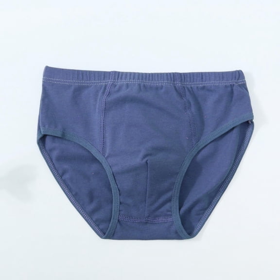 hengsof Boys Everyday Cotton Briefs for 1-10 Years Solid Color Soft Underwear for Daily Comfort Essential Student Basic Wear