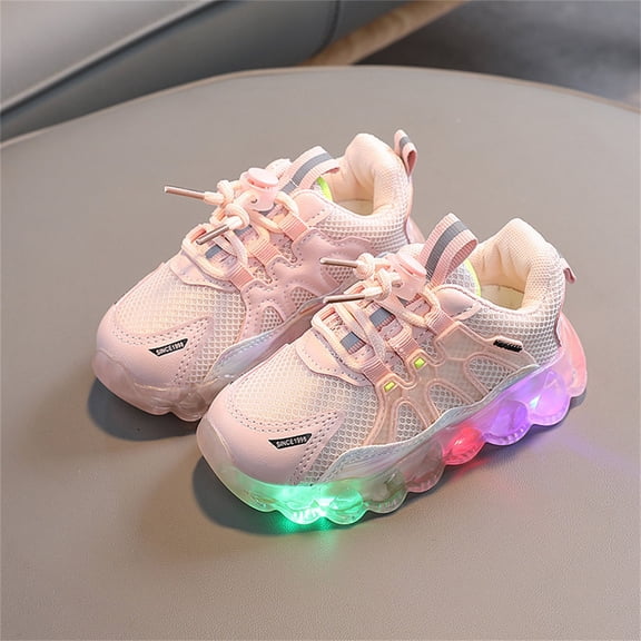 hengsof Boys Girls Kids' Sneakers Mesh Sports Shoes Breathable Lightweight Running Shoes for Kids Fashion Athletic Casual Shoes