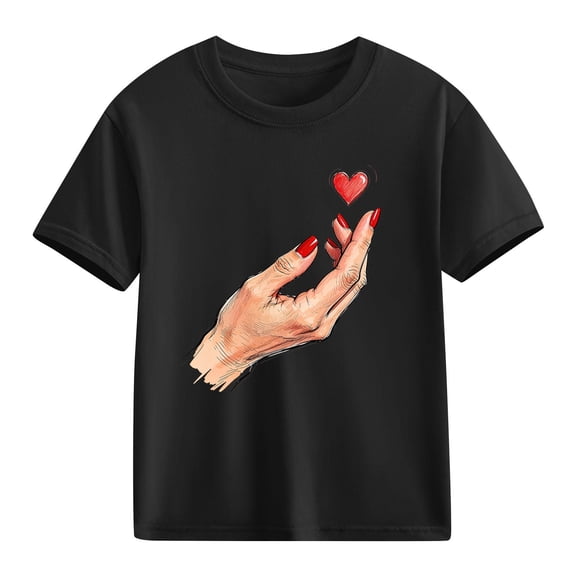 hengsof Boys Girls T-Shirt Graphic Crewneck Short Sleeve Printed Tee Shirt Tops for Kids Teens