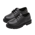 thumbnail image 1 of hengsof Boys Lace Up Leather Dress Shoes for Big Kids, Soft Sole Classic Style Footwear, School Uniform Smart Casual Shoes, 1 of 5